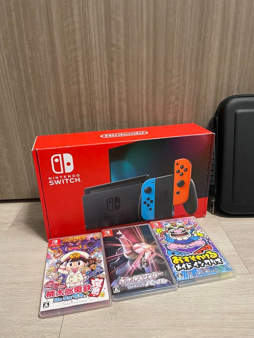 【美品】Nintendo Switch 本体 ゲームソフト3本付き