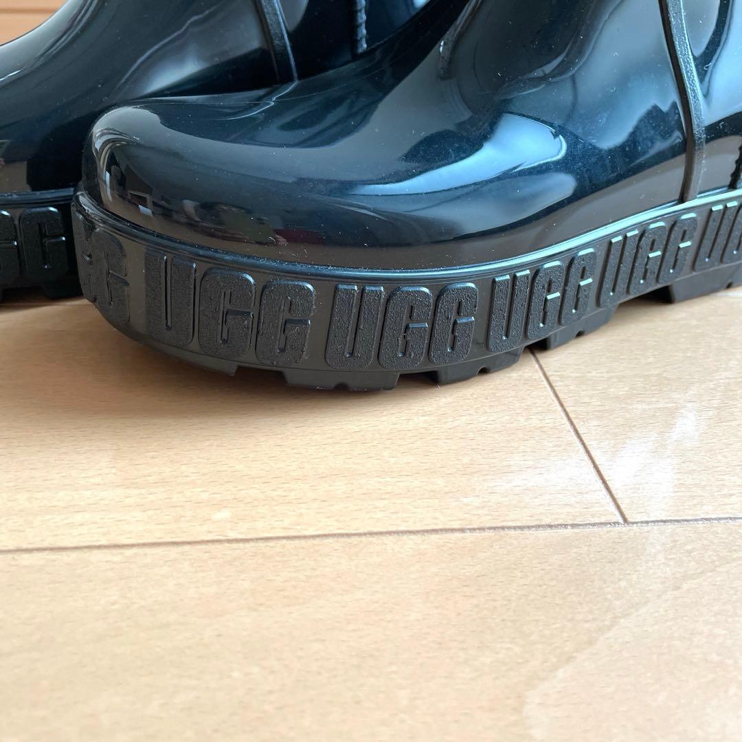 UGG ブラック 長靴・レインブーツ ショート丈　23㎝　1125731