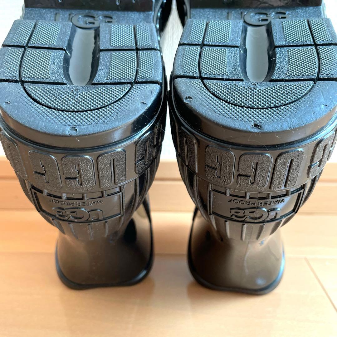 UGG ブラック 長靴・レインブーツ ショート丈　23㎝　1125731