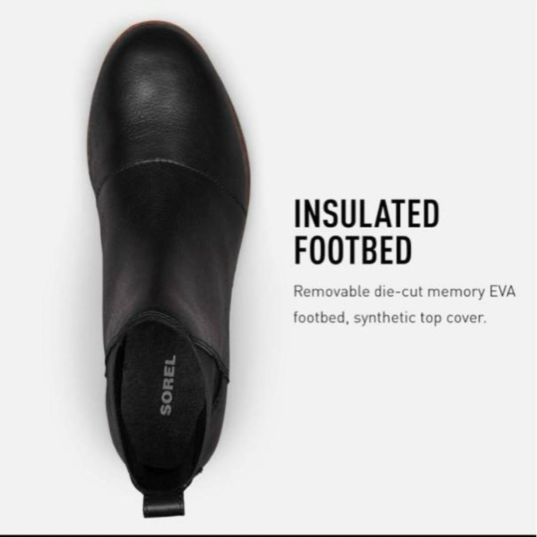 SOREL ハーローチェルシー 防水 レザーアンクルブーティー サイドゴアブーツ