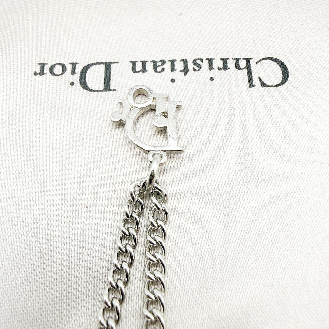 3004 極美品✨　Dior　ネックレス　CD ロゴ　希少　シルバー