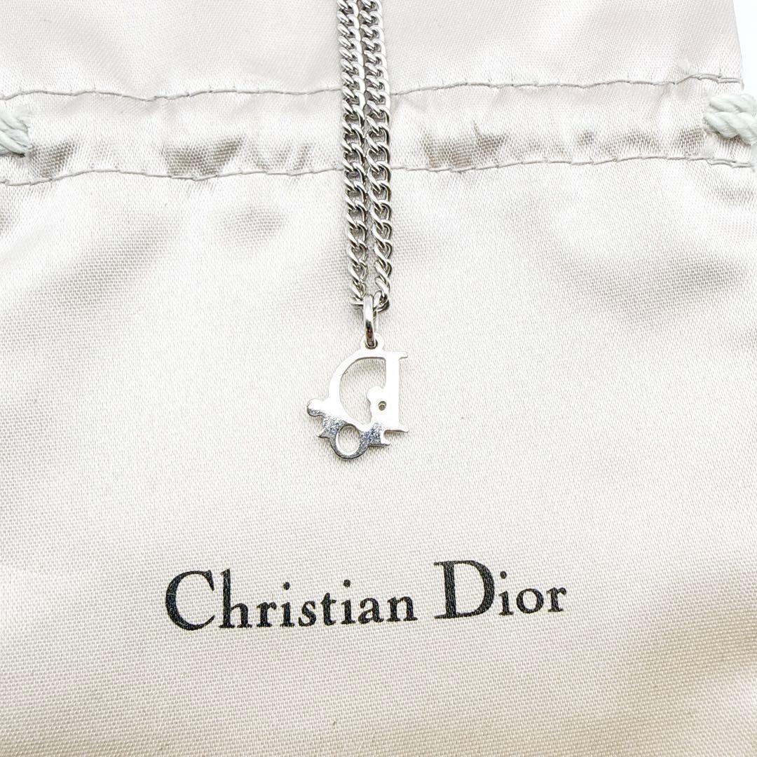 3004 極美品✨　Dior　ネックレス　CD ロゴ　希少　シルバー