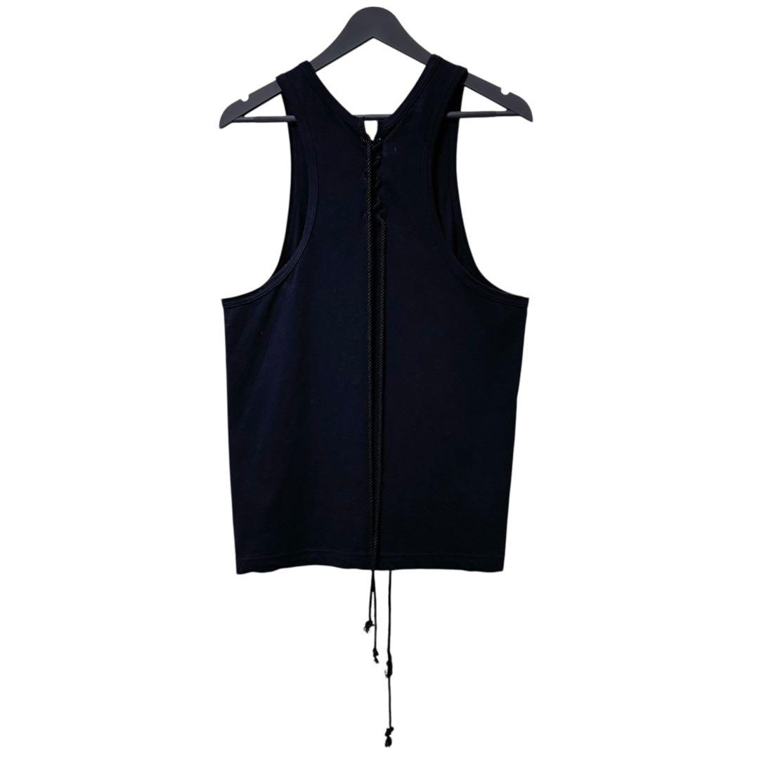 ★名作★ Yohji Yamamoto 紐付き レースアップ タンクトップ 3