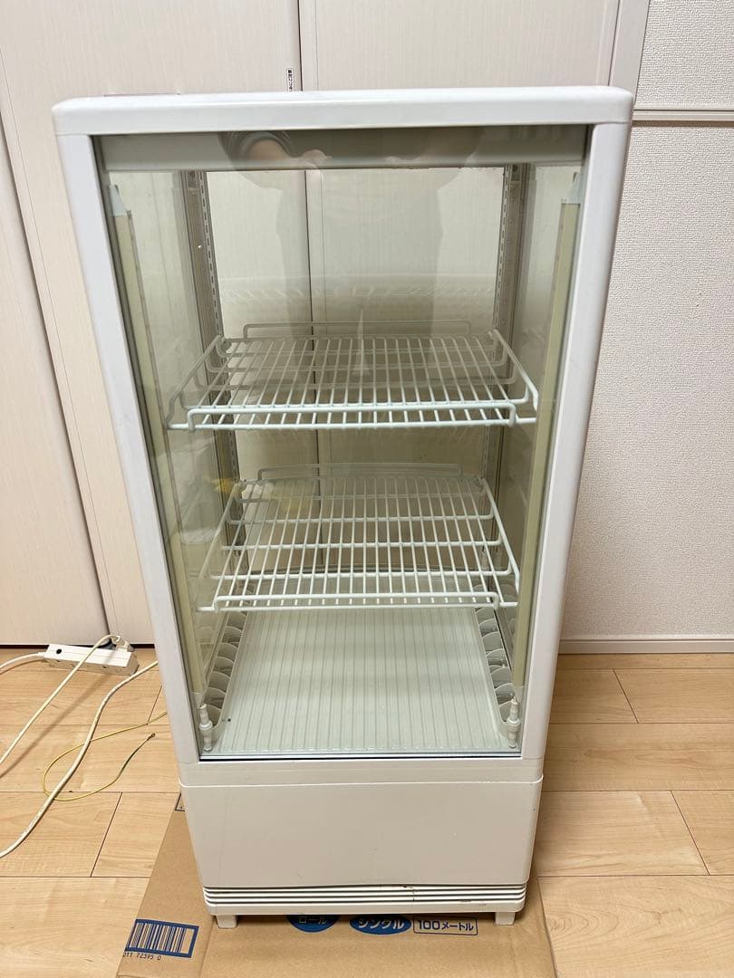 レマコム 4面ガラス 冷蔵ショーケース LEDライト内臓 rcs-4g84s