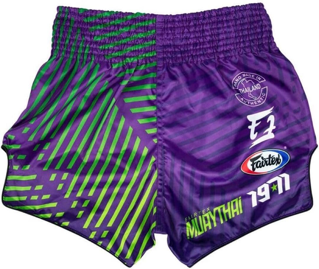 【未使用品】Fairtex ムエタイショーツ 紫/緑