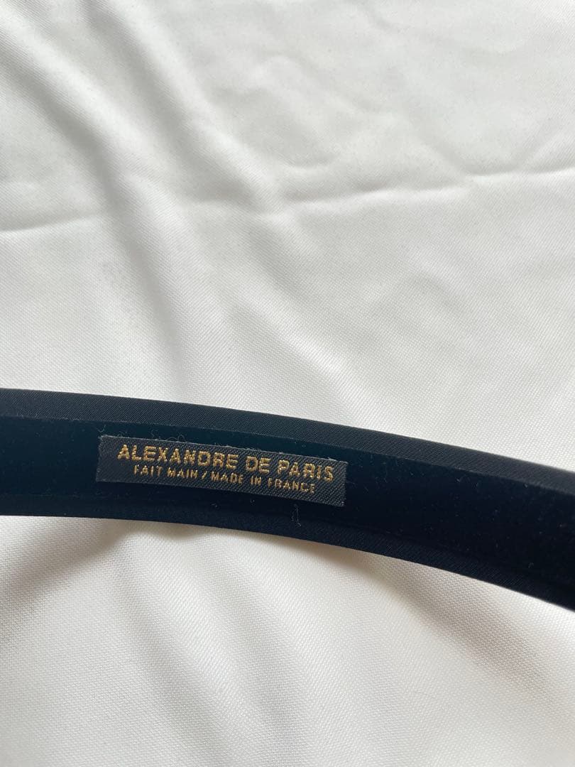 ALEXANDRE DE PARIS ブラックヘアバンド　2．5センチ