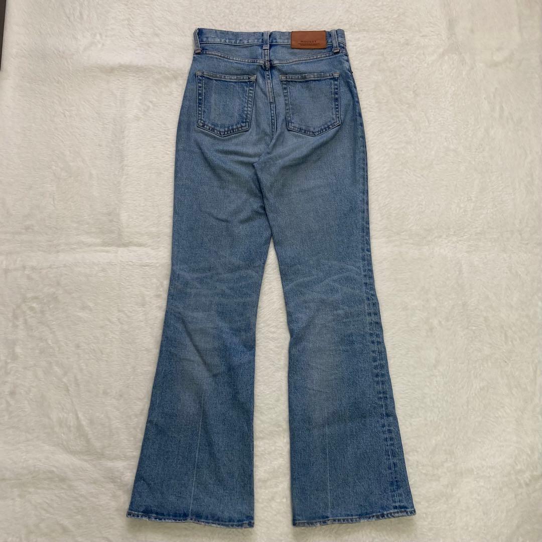 ✨️美品✨️マウジー moussy　M　紺　フレアデニム　MVS　ブーツカット