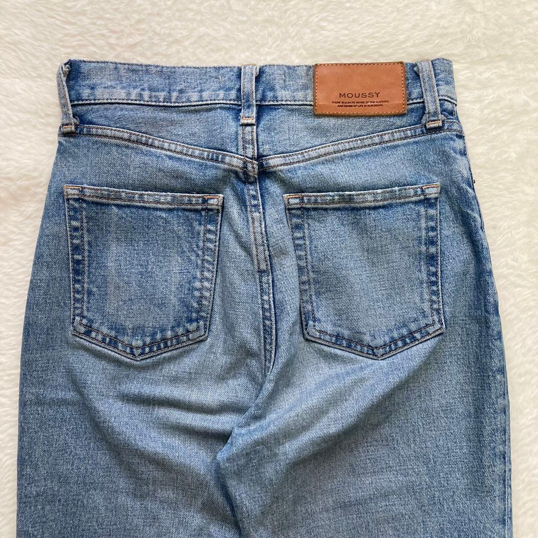 ✨️美品✨️マウジー moussy　M　紺　フレアデニム　MVS　ブーツカット