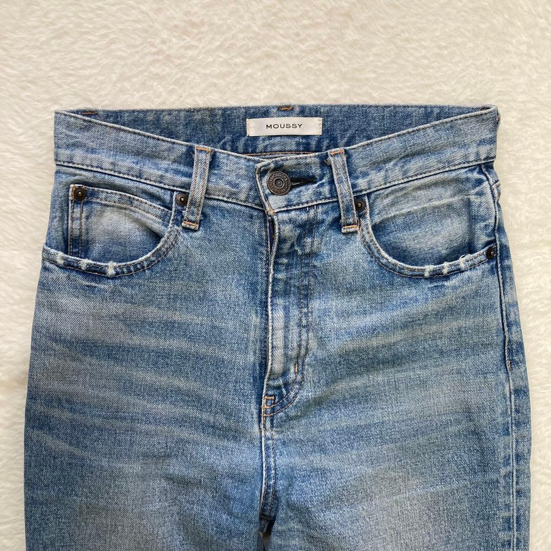 ✨️美品✨️マウジー moussy　M　紺　フレアデニム　MVS　ブーツカット