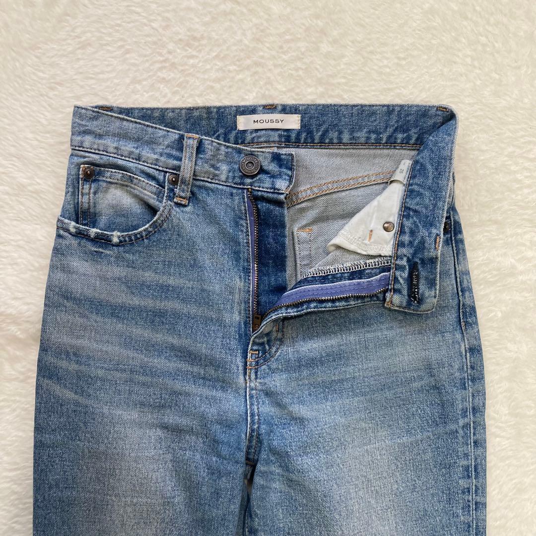✨️美品✨️マウジー moussy　M　紺　フレアデニム　MVS　ブーツカット