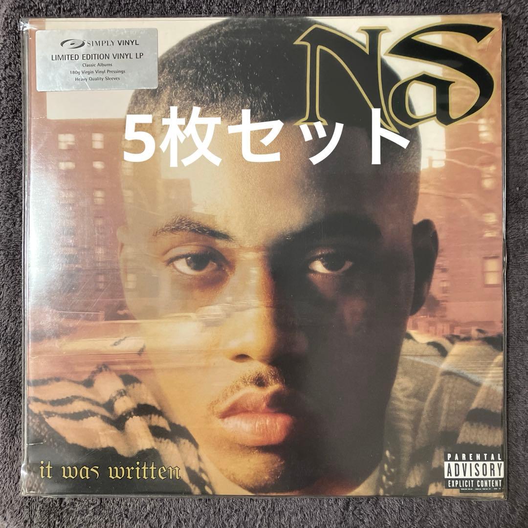 Nas It Was Written 180g 限定UK盤とシングルの5枚セット