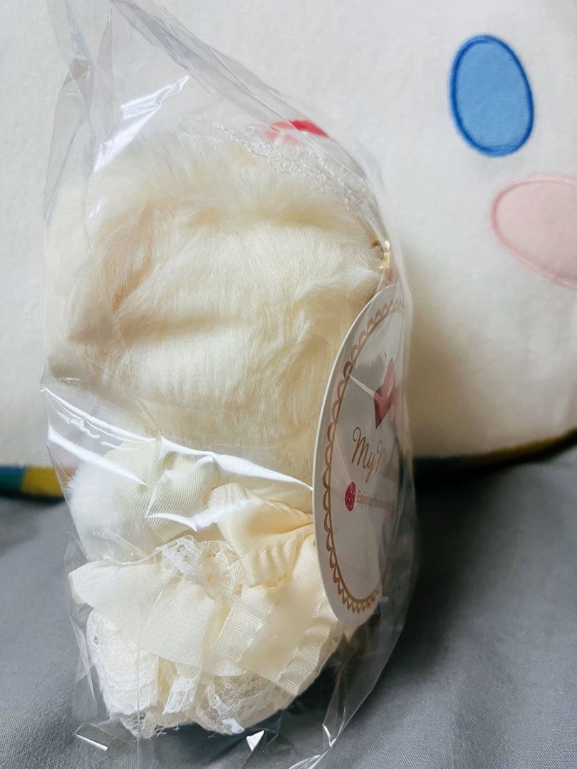 マイメロディ ショートケーキ マスコットホルダー ぬいぐるみチャーム
