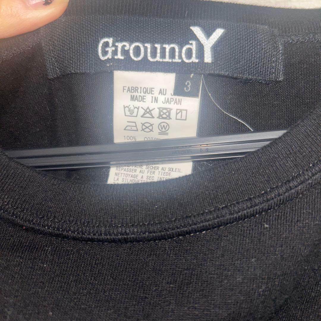 Ground Y ブラック 半袖Tシャツ