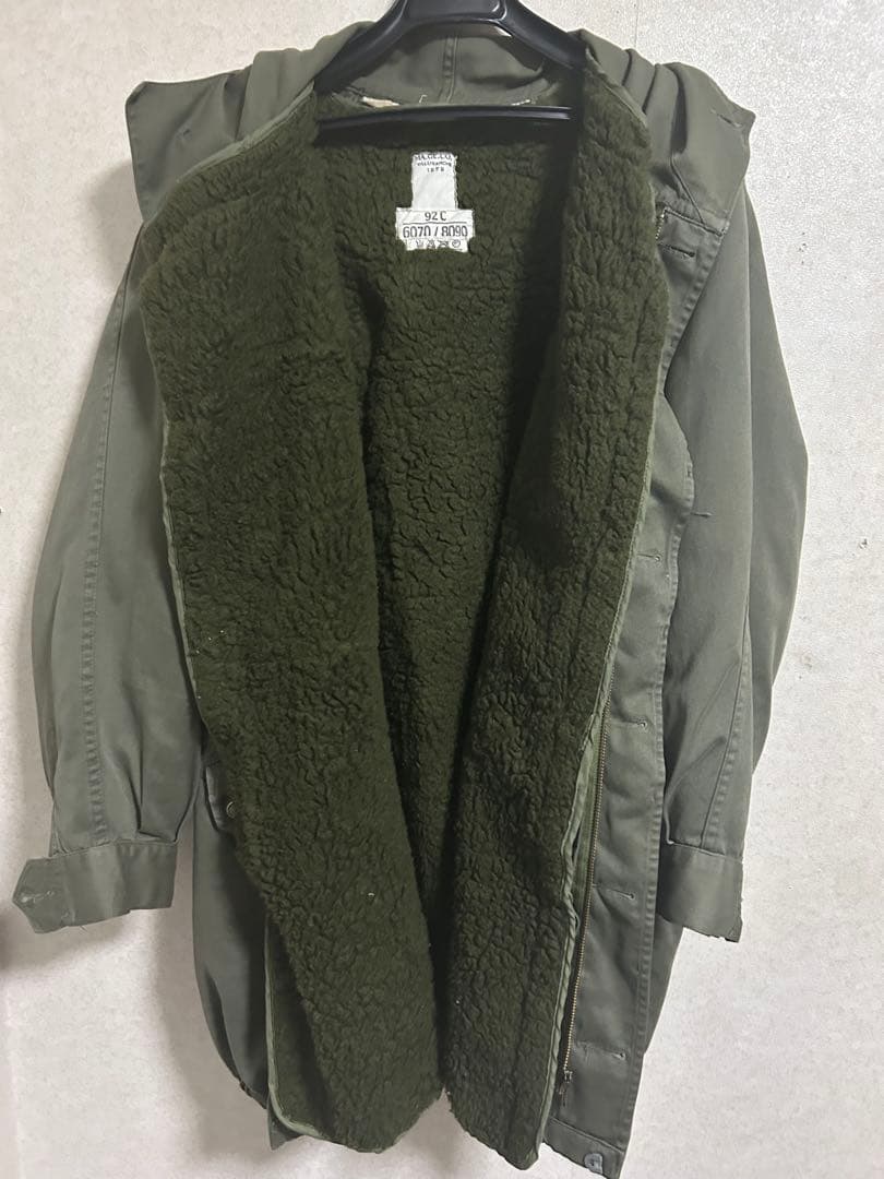 70s 80sフランス軍 M-64フィールドパーカーサイズ92c ライナー付き
