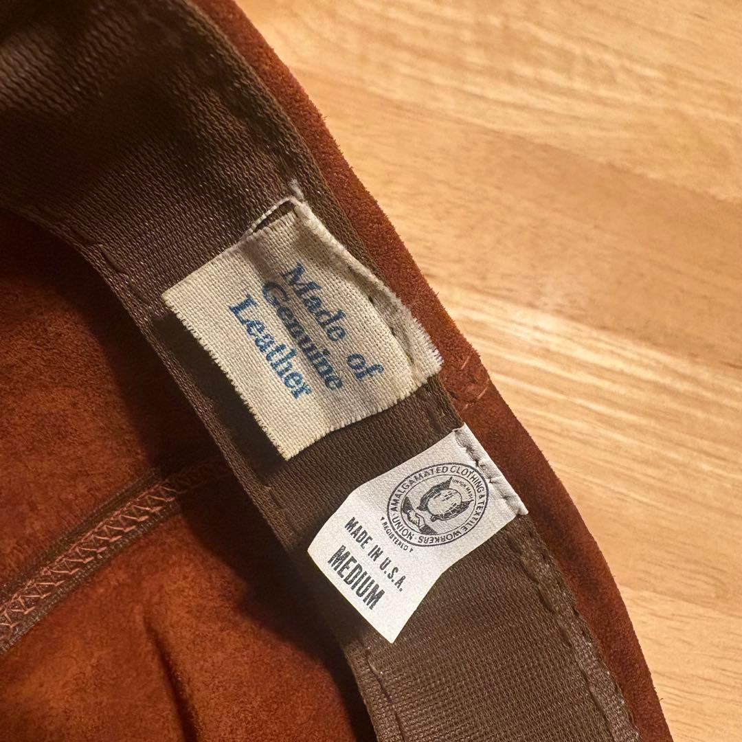 80s LL BEAN suede cap Msize USA製 エルエルビーン