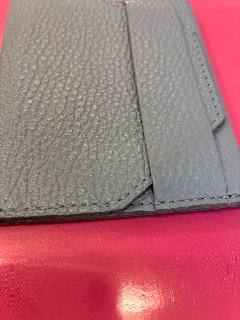 chi.wata small wallet シボ革