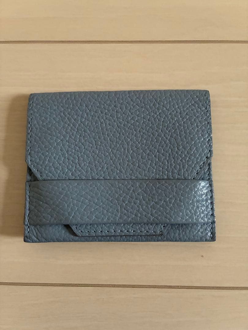 chi.wata small wallet シボ革