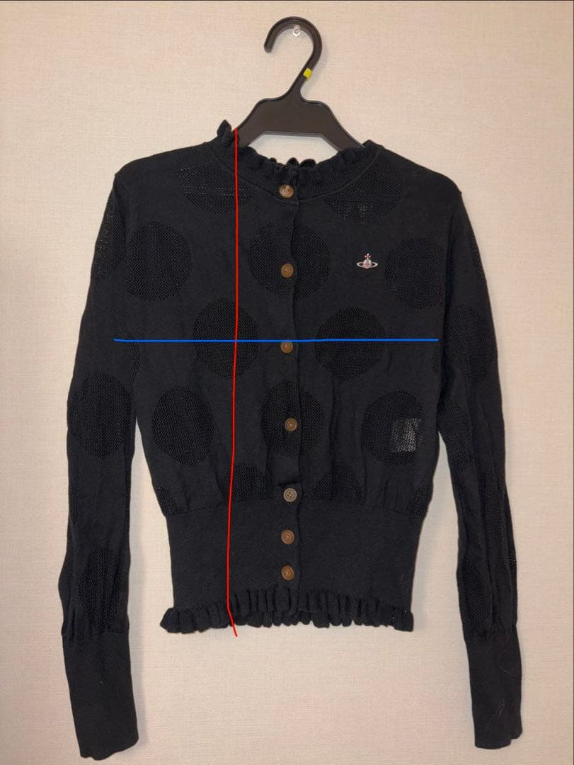 Vivienne Westwood Red Label ドットフリルカーディガン