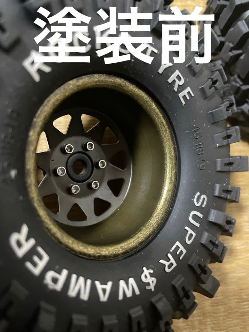アキシャル　トラクサスREDSPIDER 1/10タイヤ 1.9インチホイール