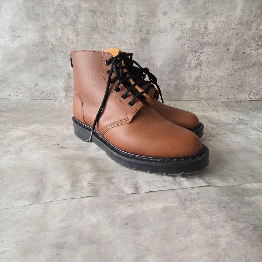希少色 美品 MHL×SOLOVAIR 牛革 レザー 6ホール size5