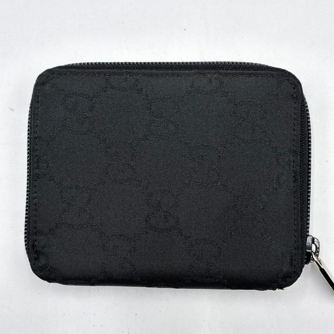 vovo GUCCI 二つ折り財布 GGキャンバス レザー ラウンド