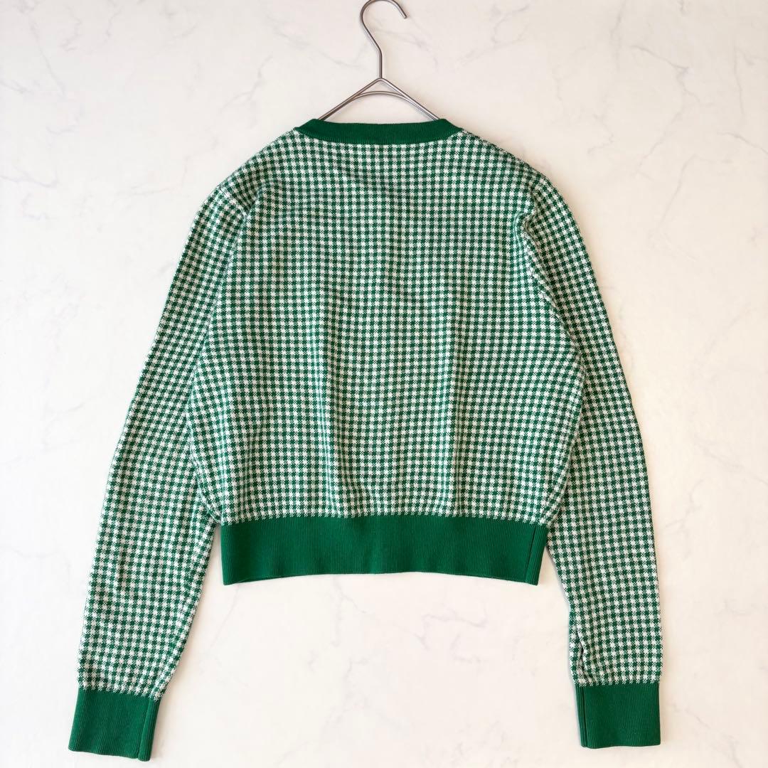CABaN キャバン カーディガン コットンカシミヤ ギンガム チェック 極美品