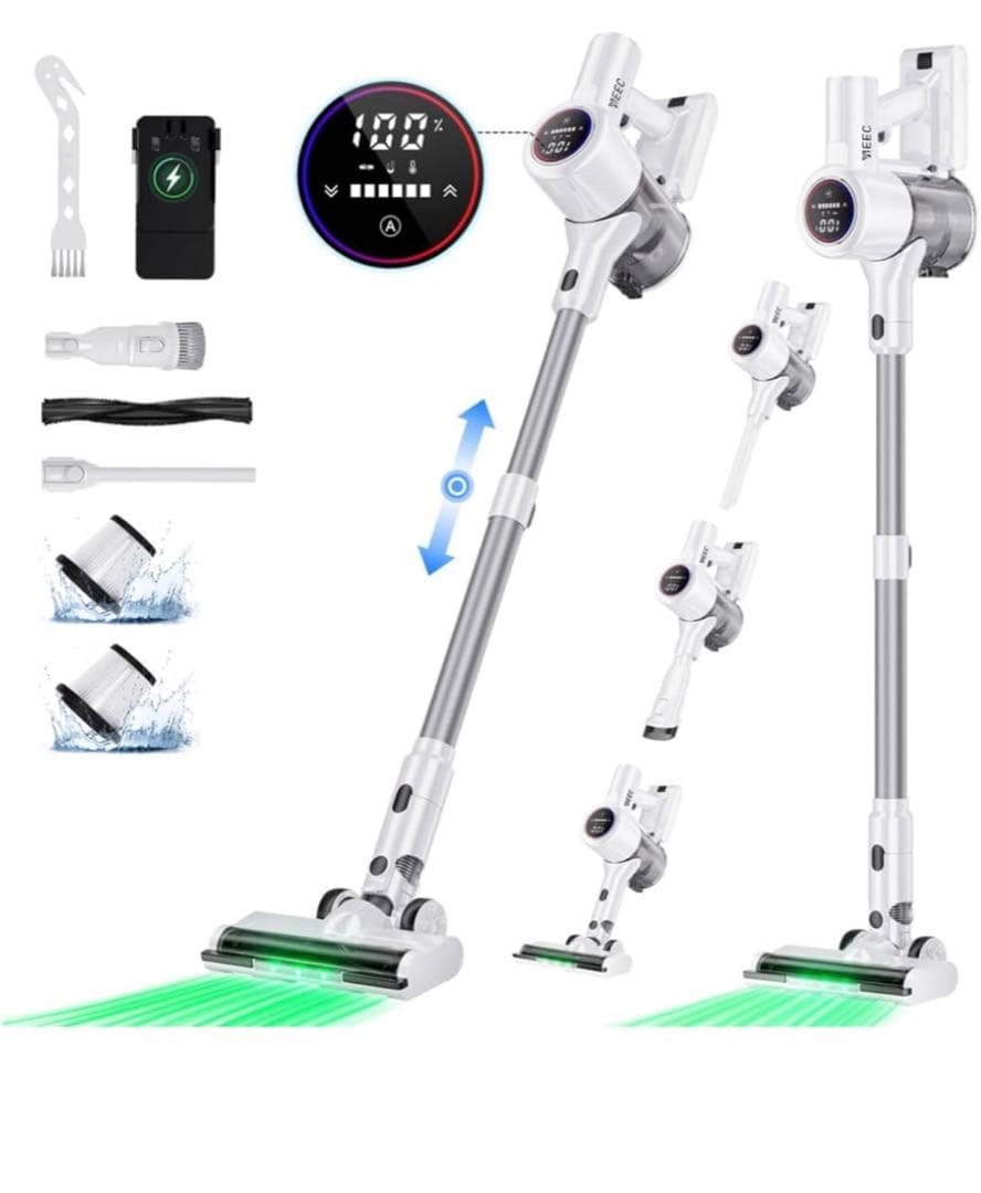 掃除機 コードレス【 90Kpa真の強力吸引力プラス！ 2026業界初AI