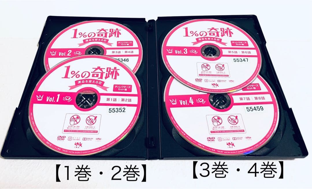 １%の奇跡　運命を変える恋　ディレクターズカット版　【全８巻】　レンタル版DVD
