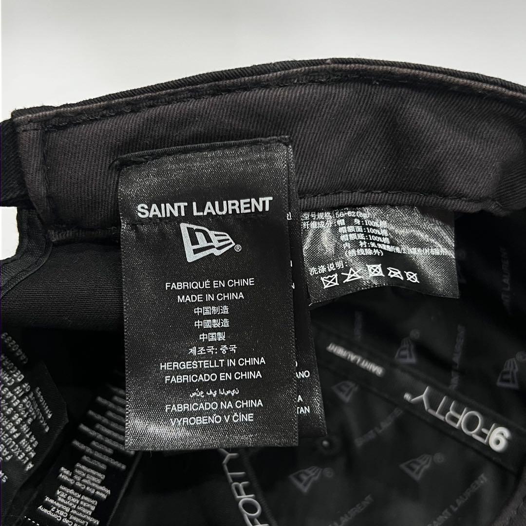 SAINT LAURENT PARIS ×NEW ERA YSL ロゴ　キャップ
