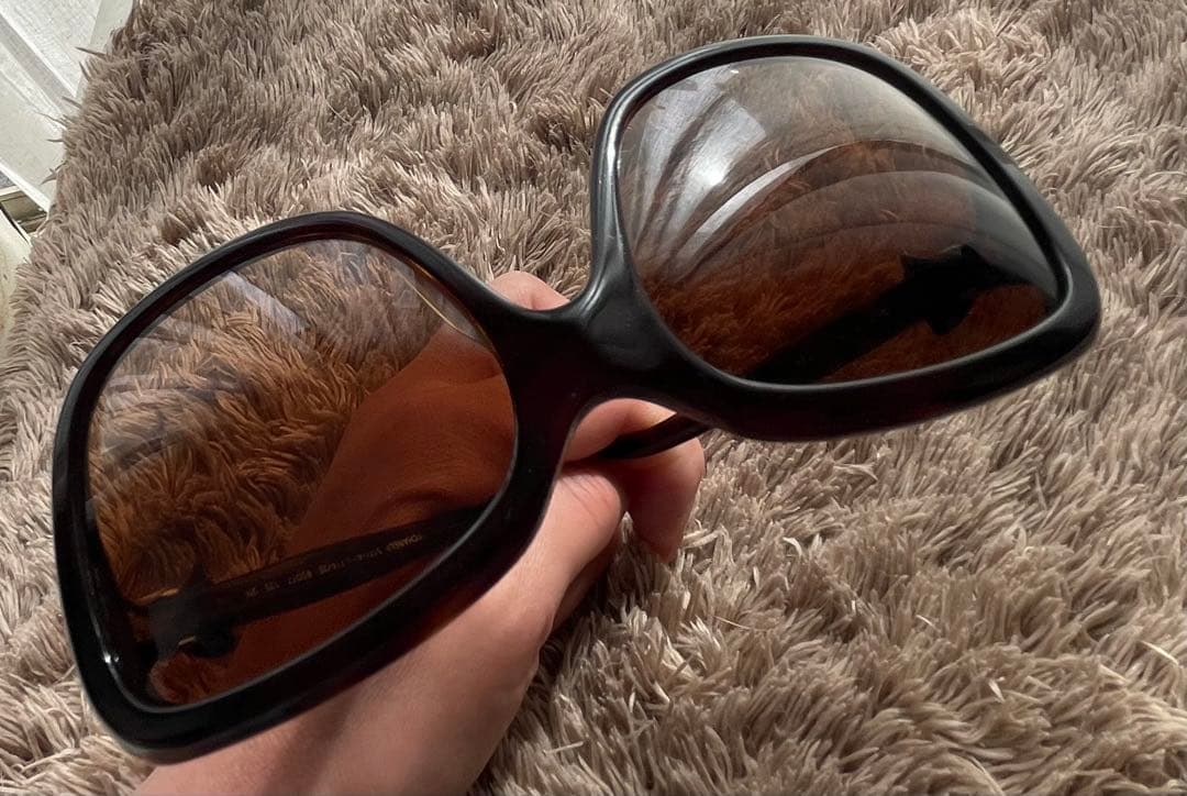CHANEL　リボン　サングラス　ブラウン