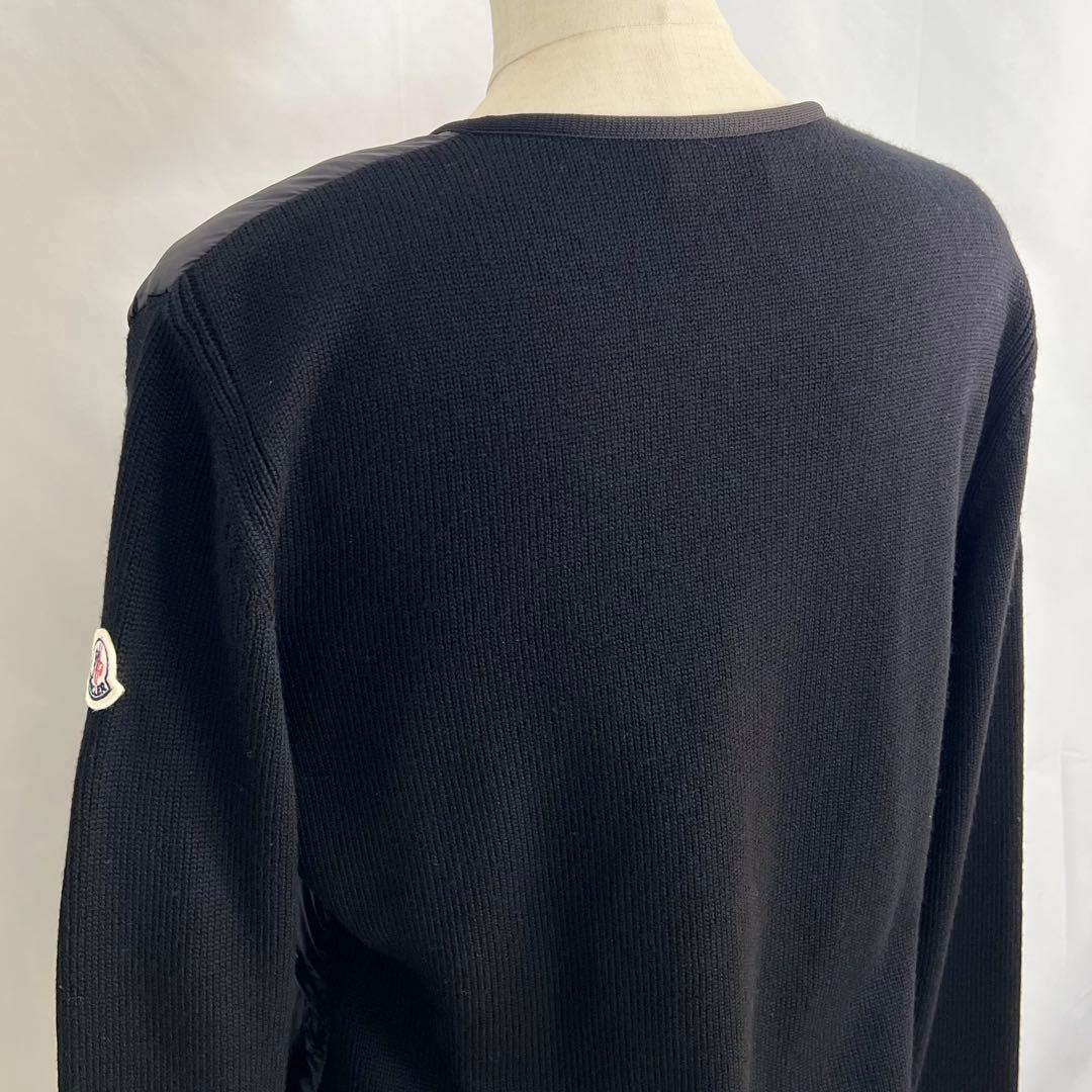 『未使用級』MONCLER CARDIGAN ニット切替 ダウンジャケット