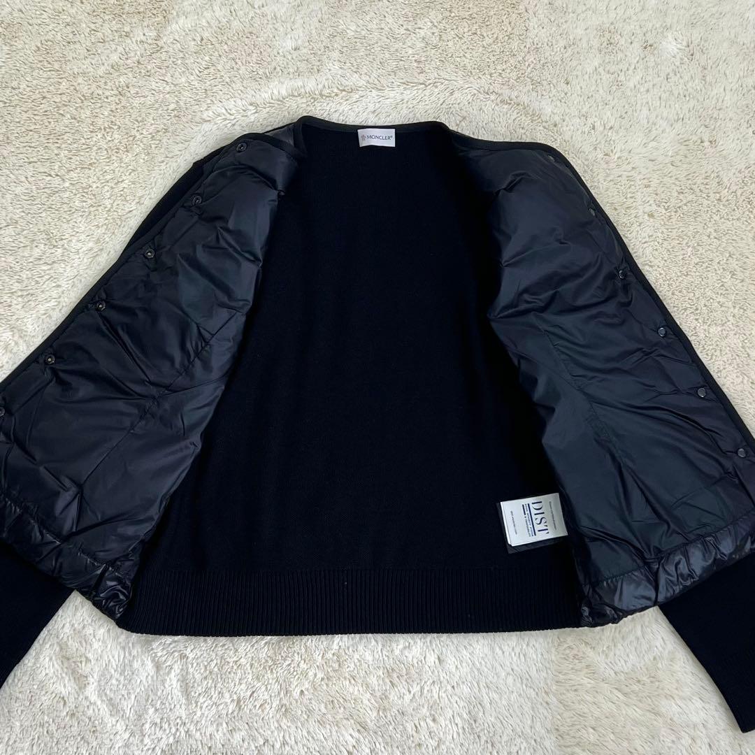 『未使用級』MONCLER CARDIGAN ニット切替 ダウンジャケット