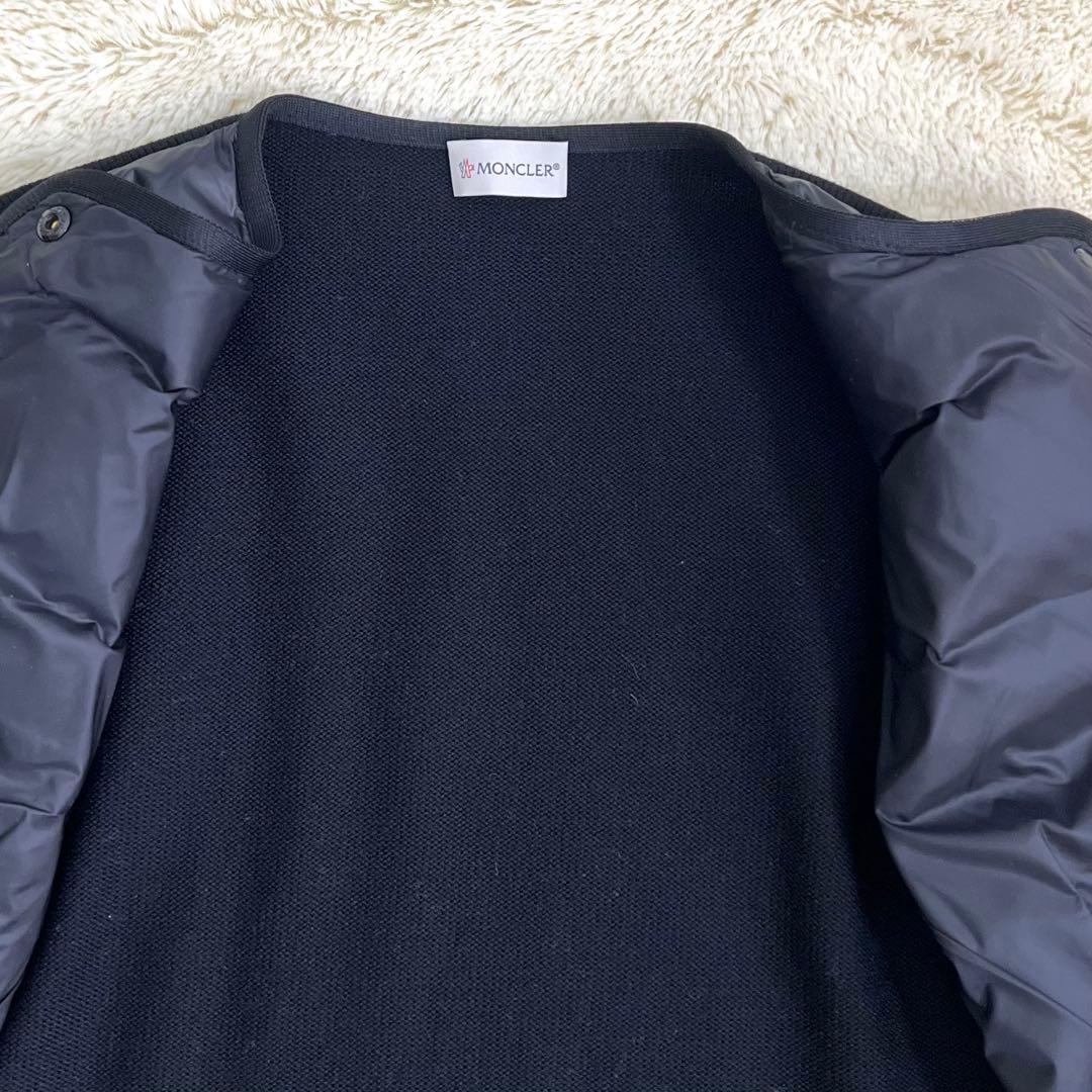 『未使用級』MONCLER CARDIGAN ニット切替 ダウンジャケット