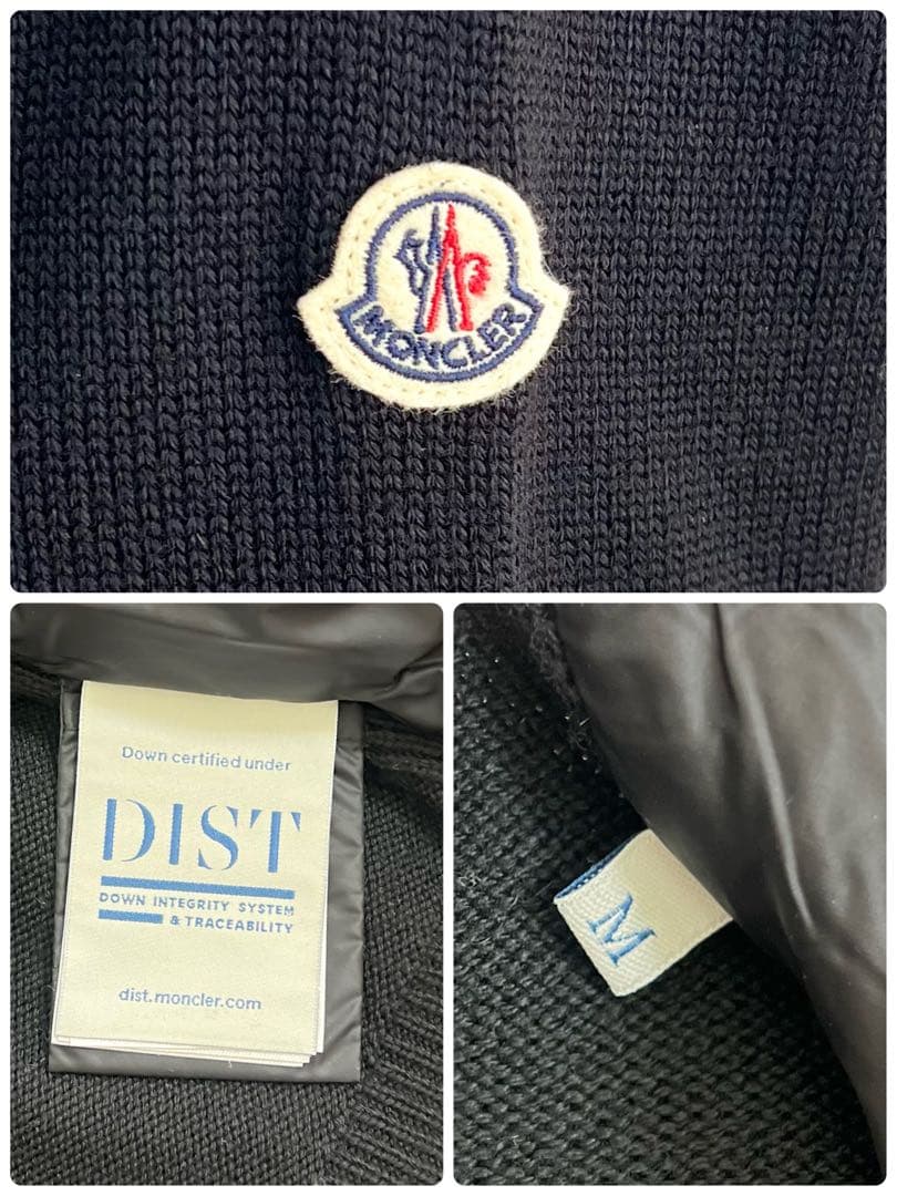 『未使用級』MONCLER CARDIGAN ニット切替 ダウンジャケット
