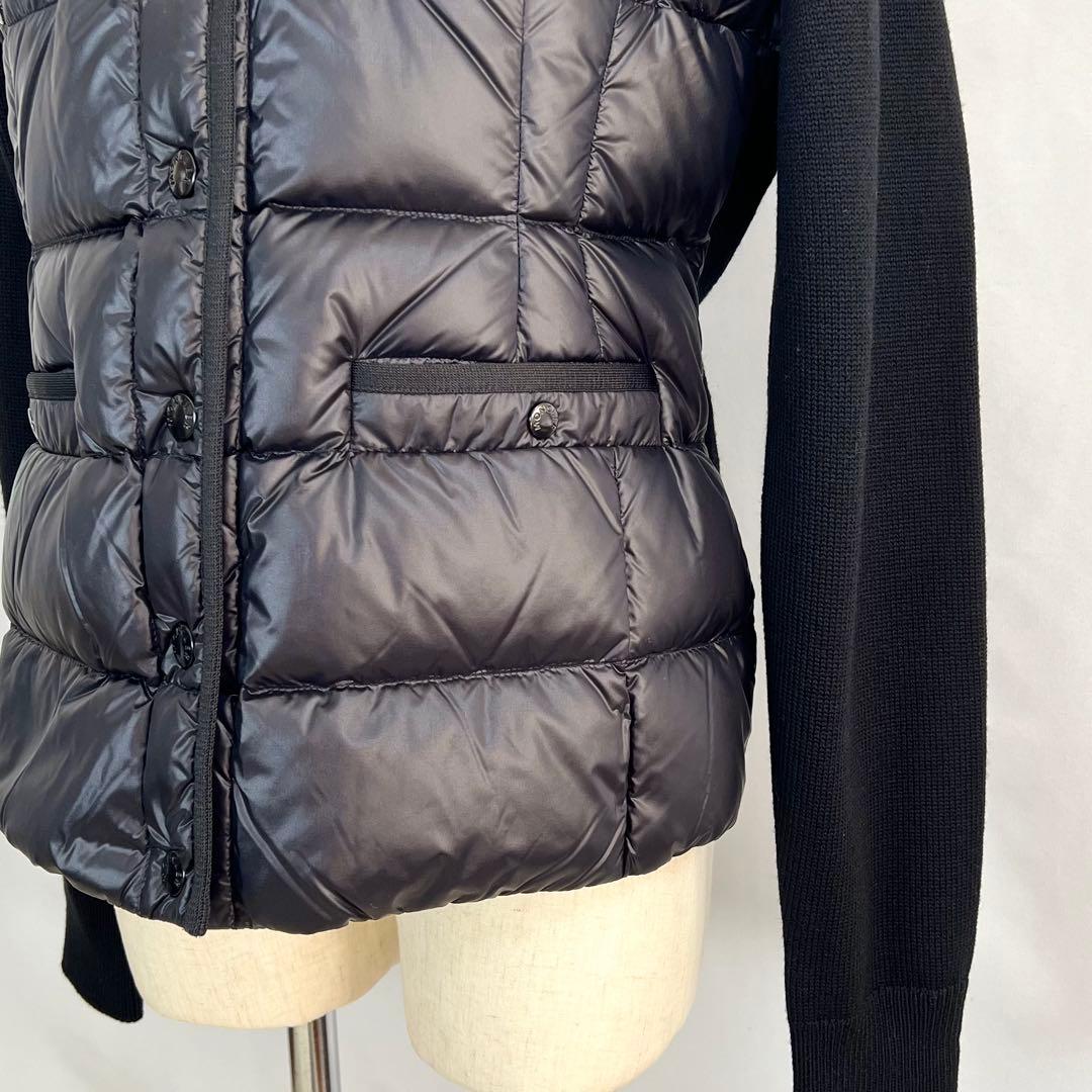 『未使用級』MONCLER CARDIGAN ニット切替 ダウンジャケット