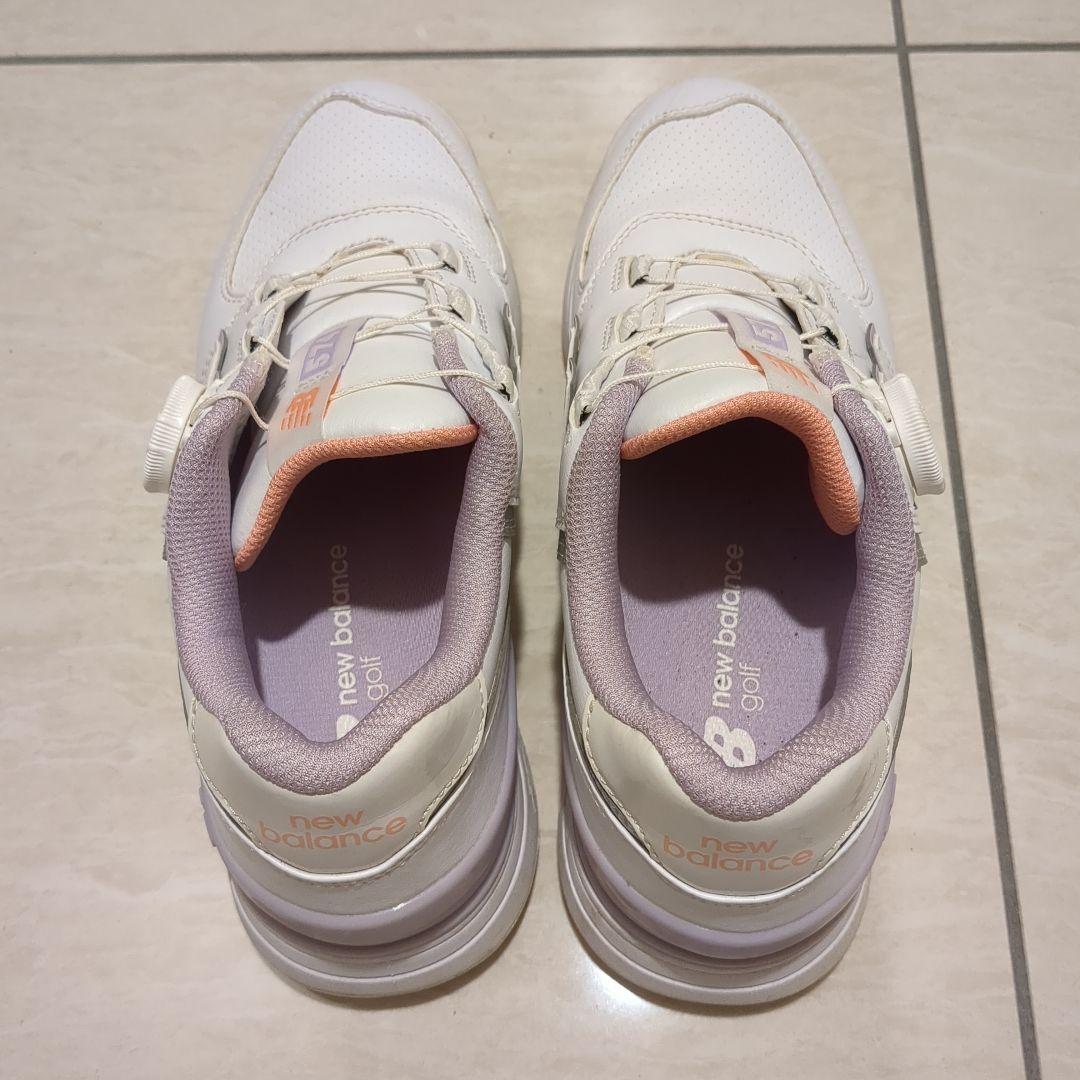 New Balance ゴルフシューズ ホワイト/パープル