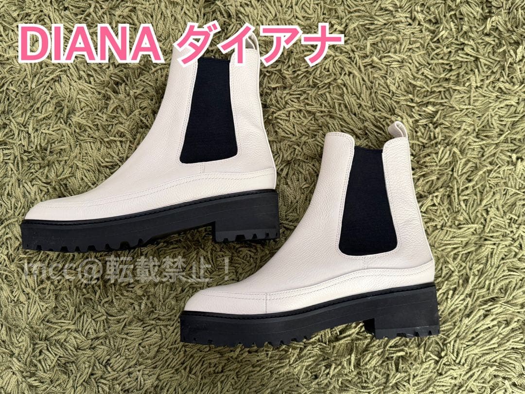美品 DIANA ダイアナ　春　厚底 サイドゴアブーツ 23cm
