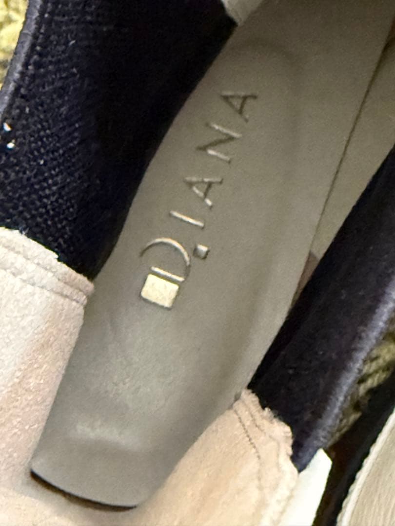 美品 DIANA ダイアナ　春　厚底 サイドゴアブーツ 23cm