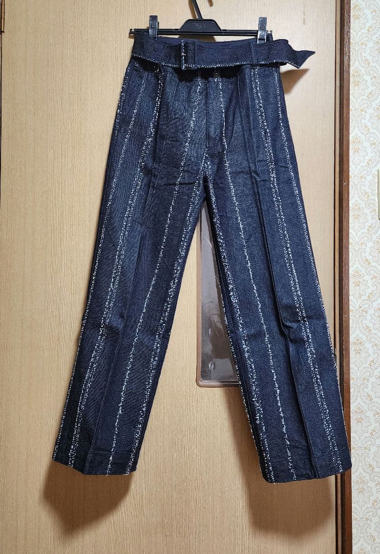 パンツ Ameri NEEDLE STRIPE DENIM PANTS