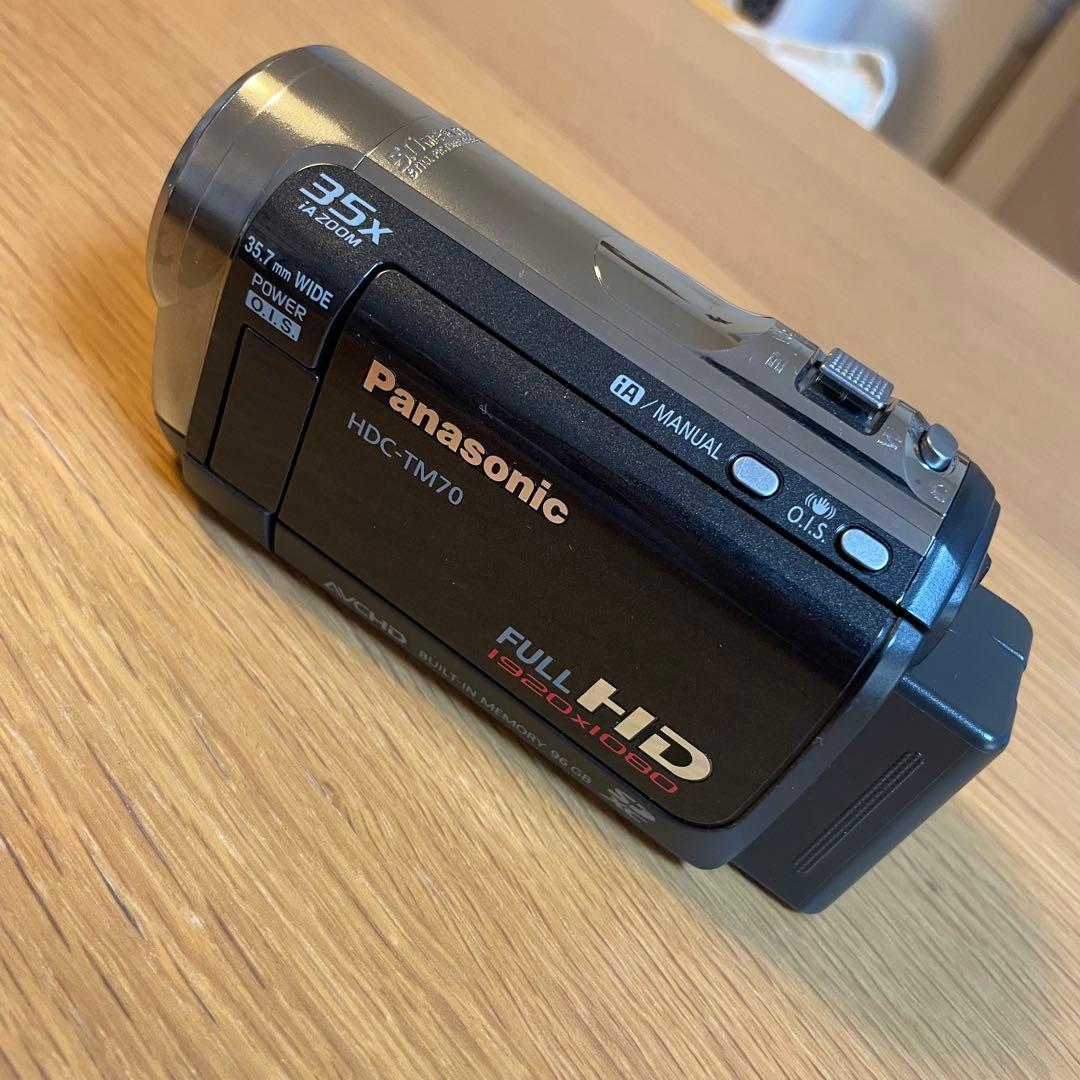 Panasonic HDC-TM70 本体 充電器 バッテリー付