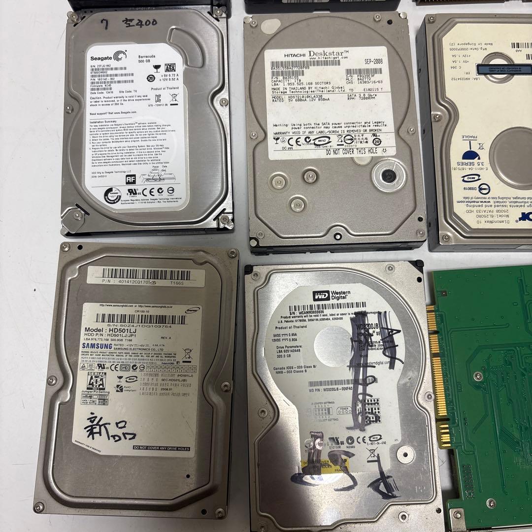 ソ*マ様 【現状品】複数のHDD 3.5インチ SATA 中古品 まとめ売り