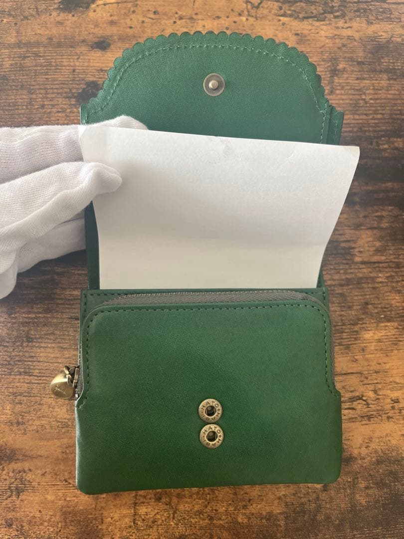 ☆新品未使用☆シビラ☆カデネータ☆二つ折り財布☆緑☆グリーン☆syibilla☆