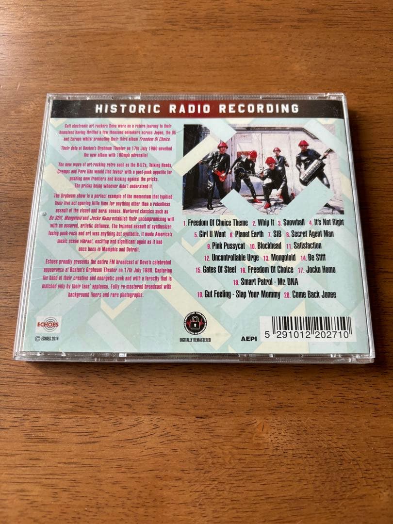 洋楽 ORPHEUM THEATER BOSTON / DEVO LIVE CD