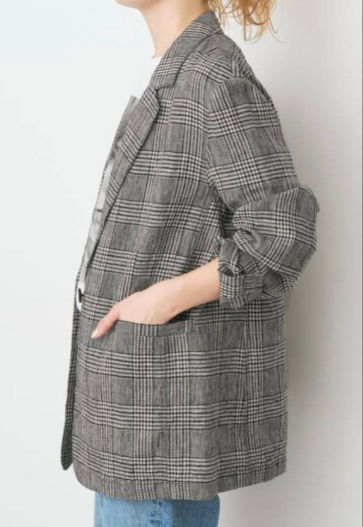 限定値下げ☺︎spick＆span エアリーリネン1Bジャケット 38サイズ