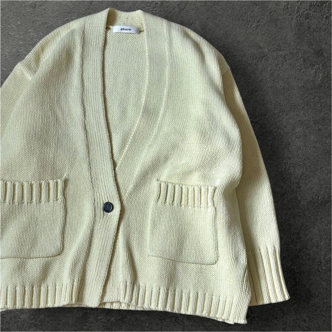 ebure エブール　コットンカシミヤ オーバーサイズ ニット カーディガン