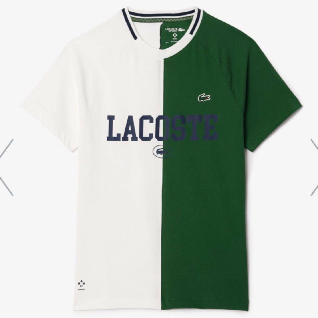 LACOSTE ラコステ アシンメトリー ドライ Tシャツ 半袖 サイズ 5
