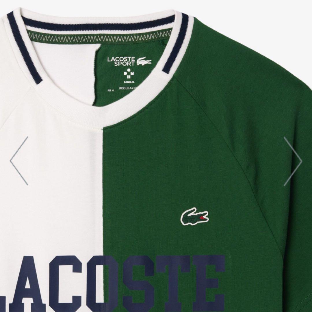 LACOSTE ラコステ アシンメトリー ドライ Tシャツ 半袖 サイズ 5