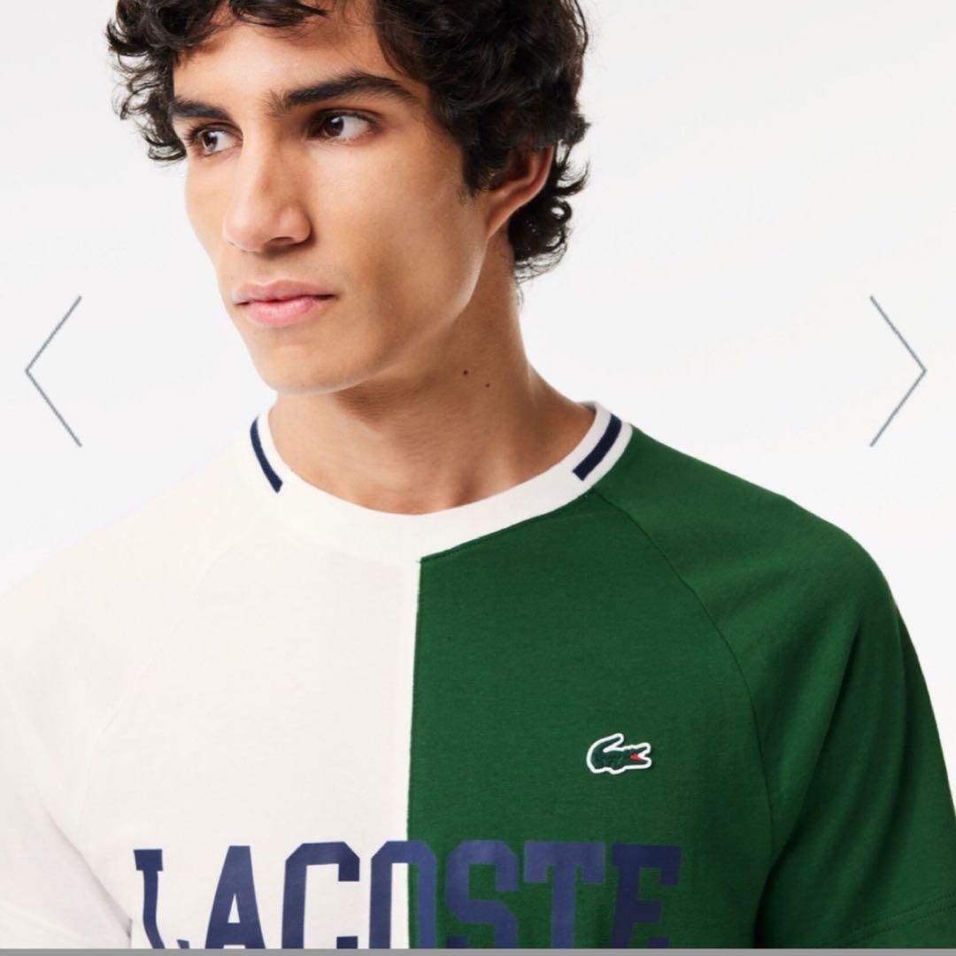 LACOSTE ラコステ アシンメトリー ドライ Tシャツ 半袖 サイズ 5