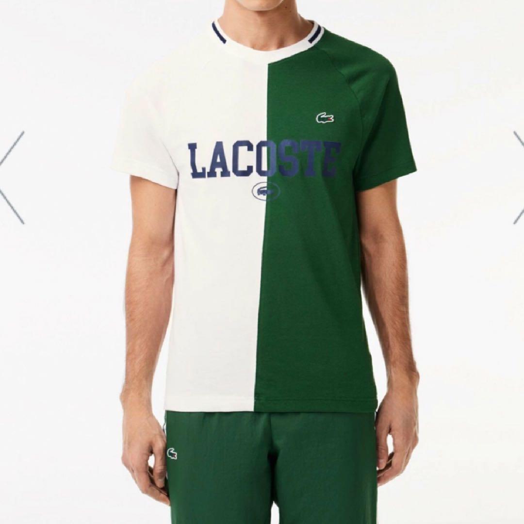 LACOSTE ラコステ アシンメトリー ドライ Tシャツ 半袖 サイズ 5