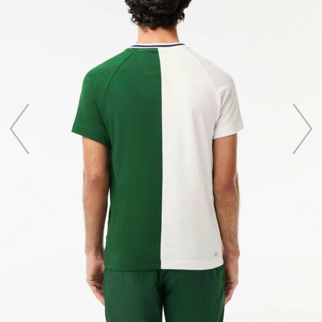 LACOSTE ラコステ アシンメトリー ドライ Tシャツ 半袖 サイズ 5